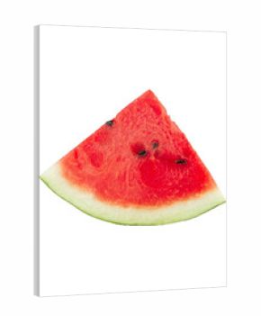 Watermelon slice, cutout, full depth of field.