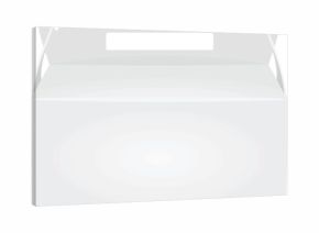 White cake box. vector illustration