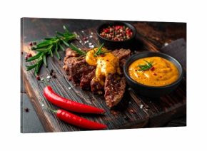 Steakstreifen mit Pfeffersauce