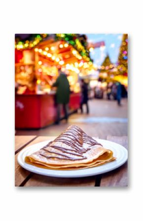 Crepe mit Nutella, Weihnachtsmarkt 