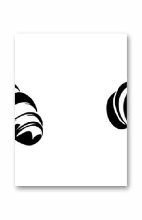 Set of minimalist line icons depicting various styles of croissants in vector format suitable for culinary design projects