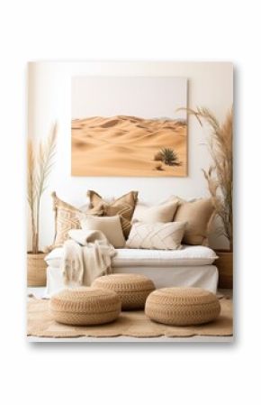 Bohemian Desert Vibes Canvas Print: Modern Sand Dune Artwork for a Unique Home Decor