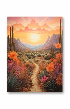 Bohemian Desert Vibes: Winding Desert Trails Pathway Painting