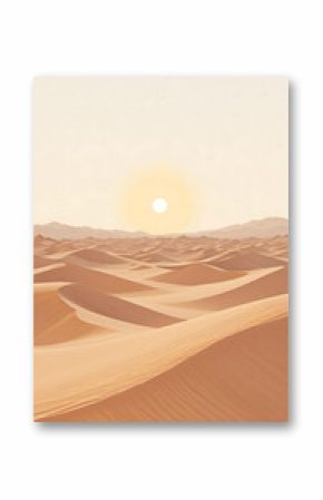 “Camel in the Desert – Minimalist Boho Printable Wall Art” 