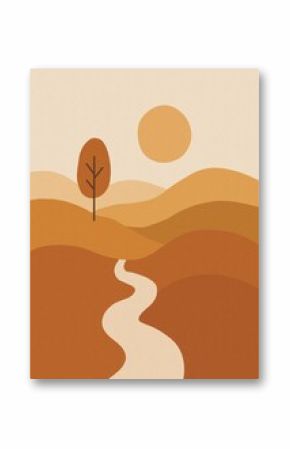 Wallpaper landscape boho