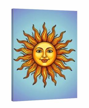 Smiling sun graphic design (1)