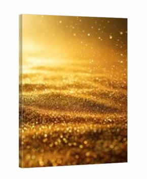 Golden shimmering surface,  glitter,  warm light
