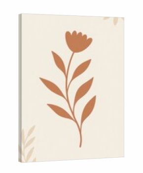 Minimal floral wallpaper for mobile