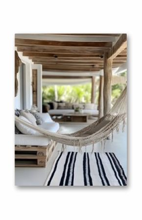 Hammock and Patio in Tropical Villa