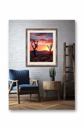 Bohemian Desert Sunsets - National Park Art Print - Evening Sky - Rustic Decor