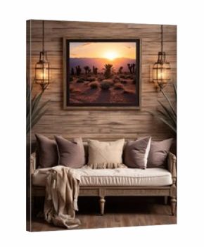 Boho Desert Sunset Imagery: Stunning Print for Boho-Chic Farmhouse Decor