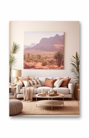 Bohemian Desert Vistas Canvas Print- Vast Stretches of Boho Desert Landscape
