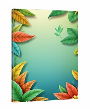 Modern Background of abstract art nature pattern in Boho foliage botanical tropical leaves style and floral pattern design 