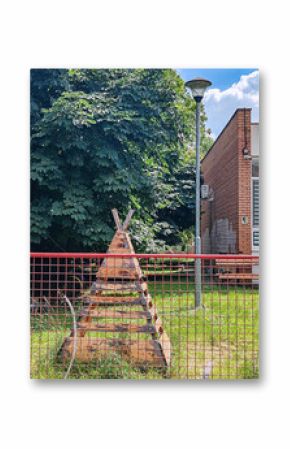 Rustic Garden Teepee. Eco Friendly Shelter and Stylish Outdoor Decor