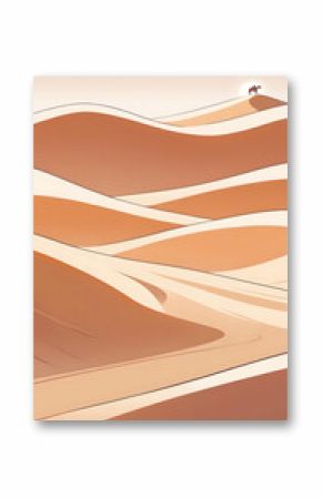 “Camel in the Desert – Minimalist Boho Printable Wall Art” 