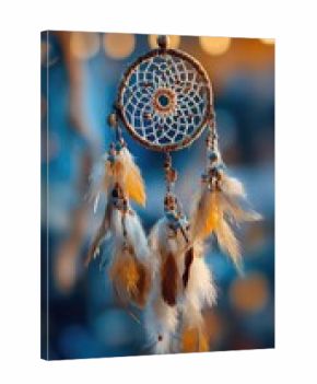 Dreamcatcher hanging, soft focus