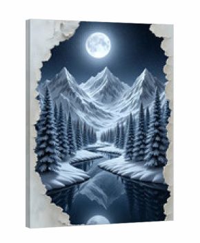 Winter mountain landscape