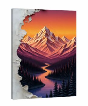 Sunset over lake I Wall Decor 
