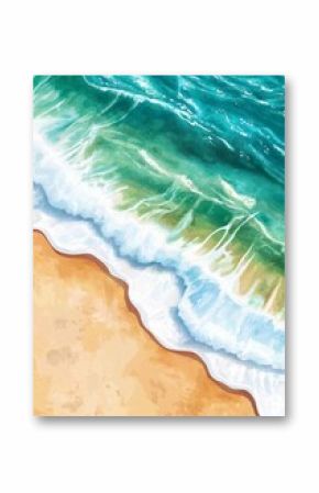 This is an abstract background with a bohemian sea beach and waves print, boho posters, pastel abstract art, landscape drawings, and sea paintings. Abstract arrangements.