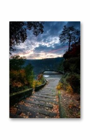 belvedere viewpoint in bohemian switzerland national park