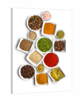 Various spices and herbs.