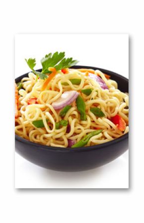 bowl of chinese noodles with vegetables