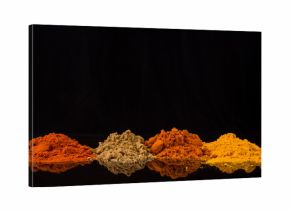 Mix powdered spices background