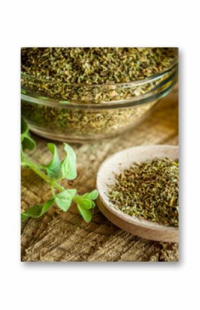 oregano spices and olive oil from greece