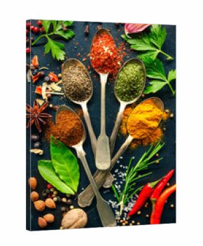 Various herbs and spices