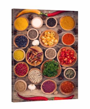 Various spices and herbs