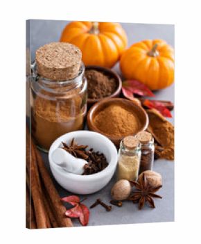 Homemade mix of spices in a jar