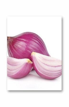 shallots isolated on white background
