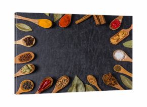 インドのスパイス集合写真　Spice India dish of the curry