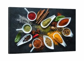 Various herbs and spices