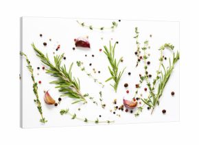 Herbs and spices - background for cooking