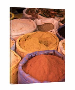 Berbere spice other spices in a market in Ethiopia