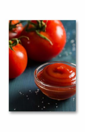 Portion of tomato ketchup