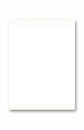 Flat design lace border strip featuring floral leaf patterns, showing transparent background