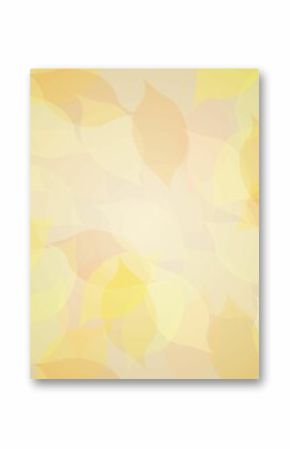 Autumnal leaf pattern in warm tones