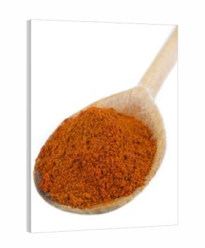 Wooden spoon with spice