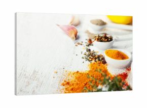 Herbs and spices selection, close up