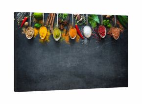 Various herbs and spices