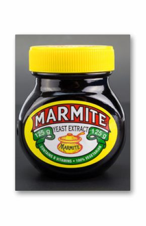 QUEENSTOWN, SOUTH AFRICA - 27 April 2017: Marmite yeast extract spread for bread or toast