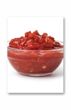 Bowl with salsa sauce