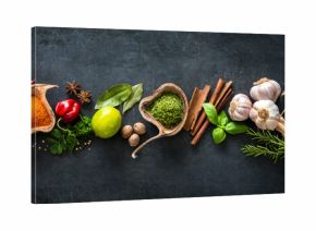 Various herbs and spices