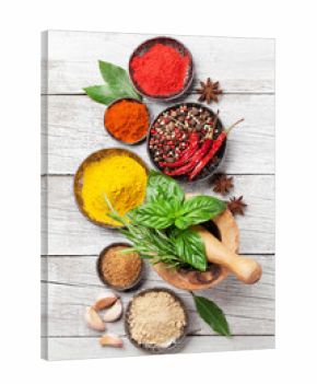 Various spices and herbs