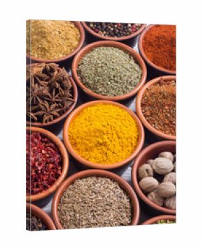 Colection of indian spices