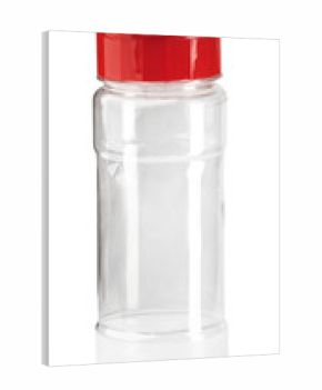 Empty jar for seasoning isolated on white background with clipping path.