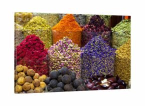 Herbs and spices market in the middle east traditional souk