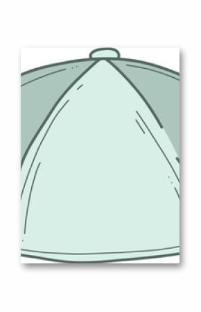 dome graphic is being displayed in flat style with segmented mint panels and transparent background